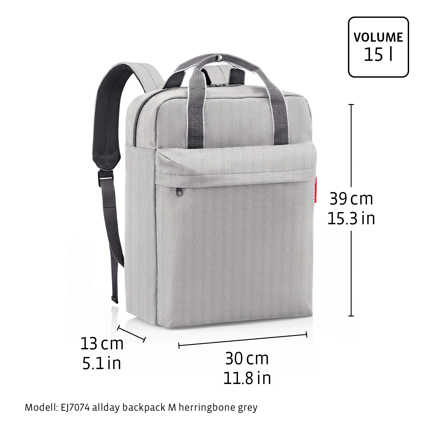 allday backpack M black - Image 4
