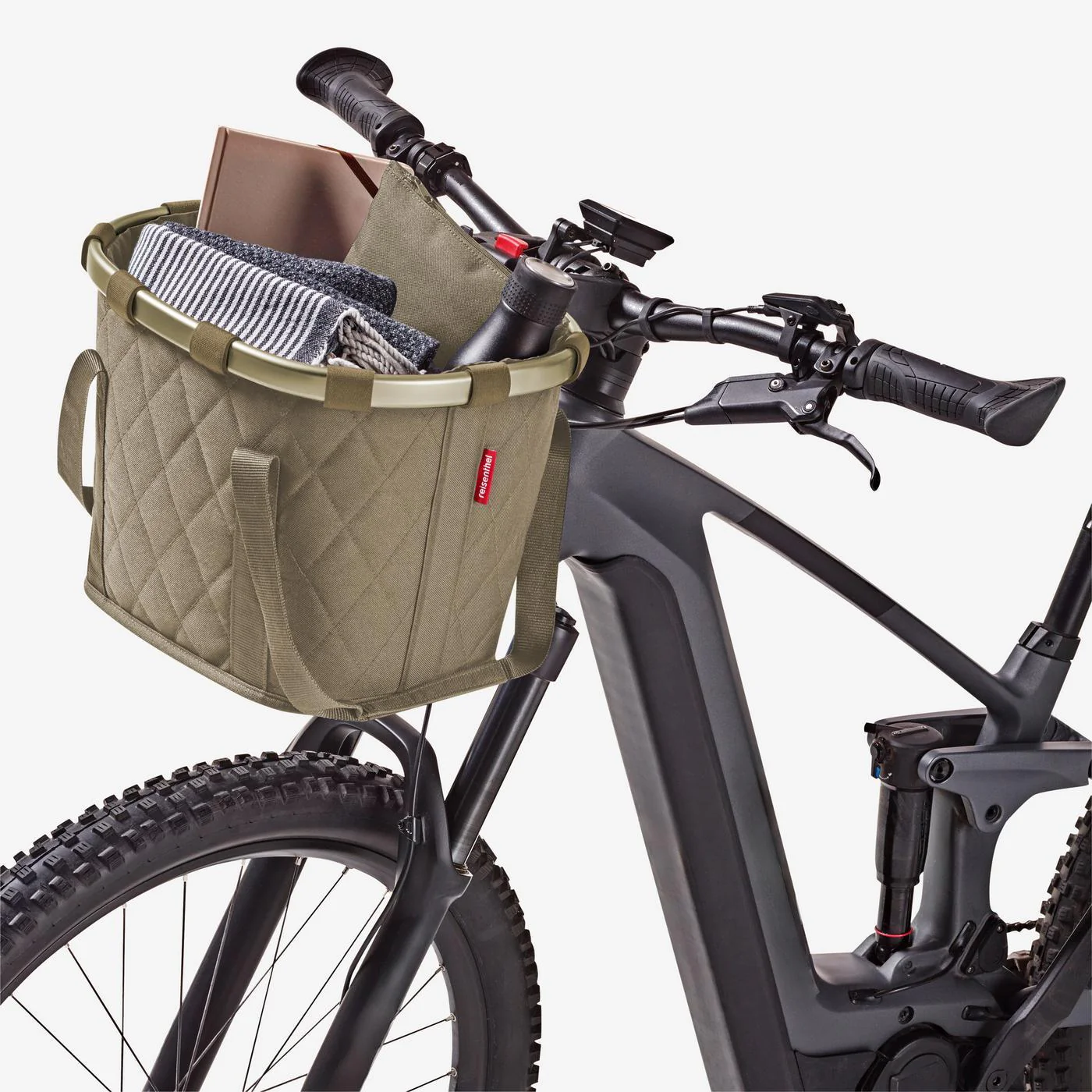 bikebasket frame rhombus olive - Image 8