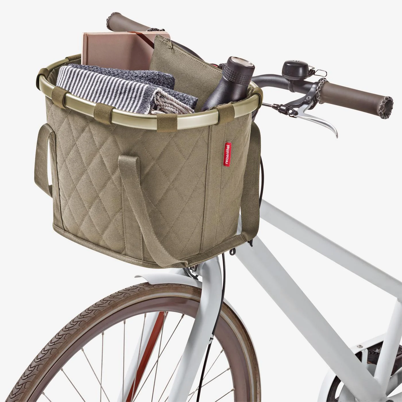 bikebasket frame rhombus olive - Image 9