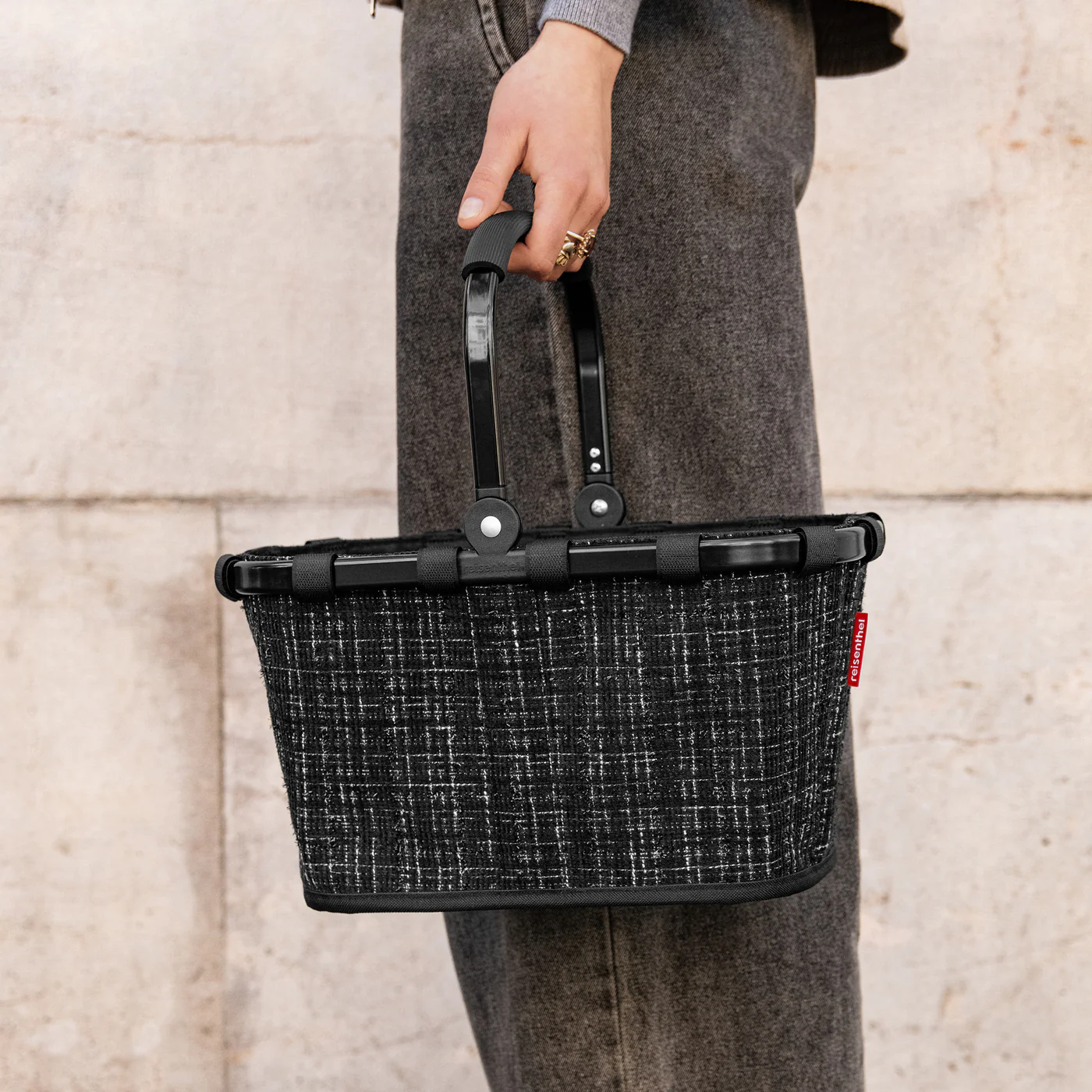 carrybag XS bouclé black - Image 2