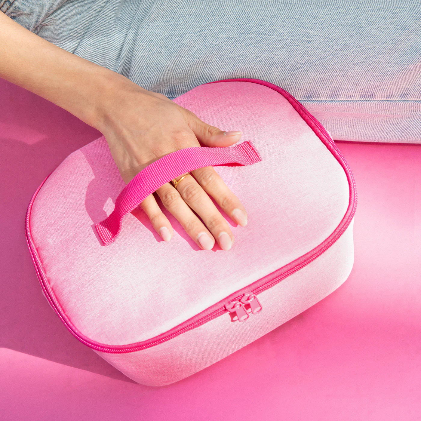 coolerbag M pocket twist pink - Image 3