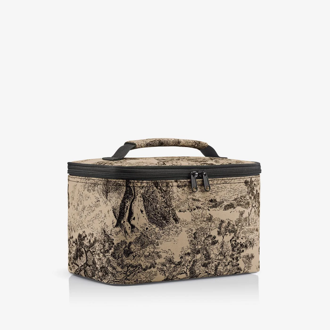 cosmetic case jacquard brown - Image 3