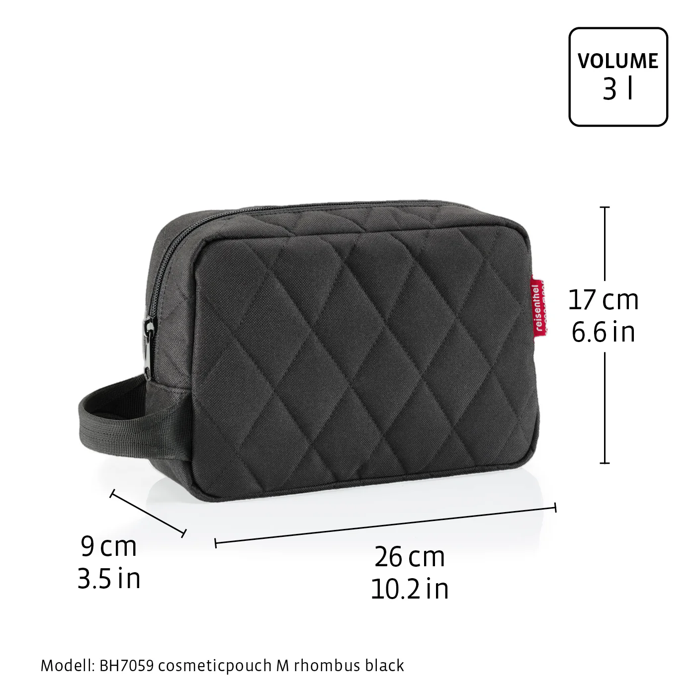 cosmeticpouch M bouclé black - Image 6