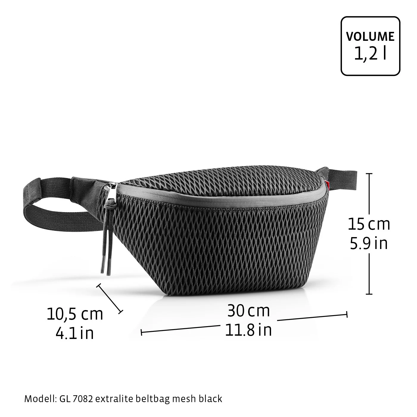 extralite beltbag mesh black - Image 8