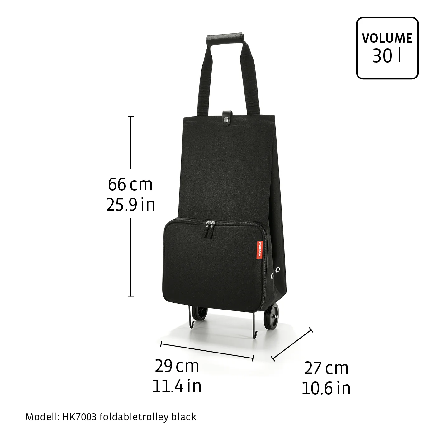 foldabletrolley herringbone grey - Image 6