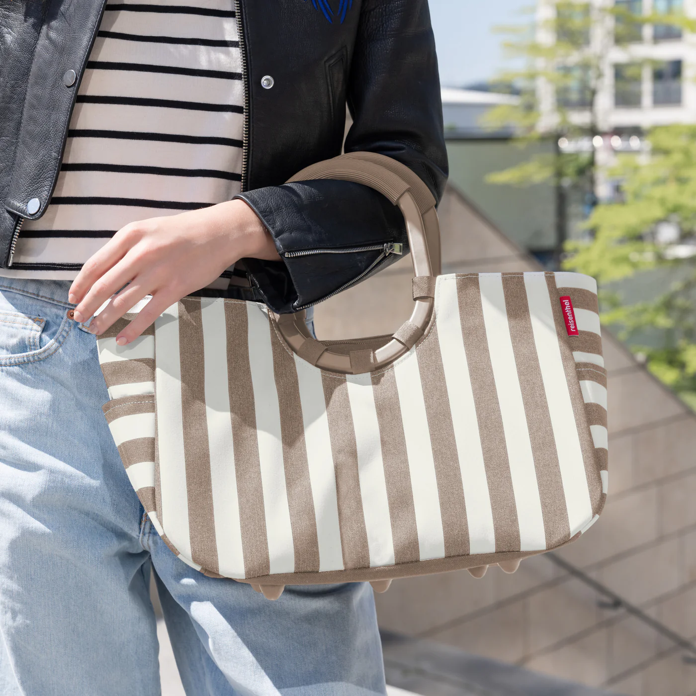 loopshopper M summerstripes coffee - Image 3