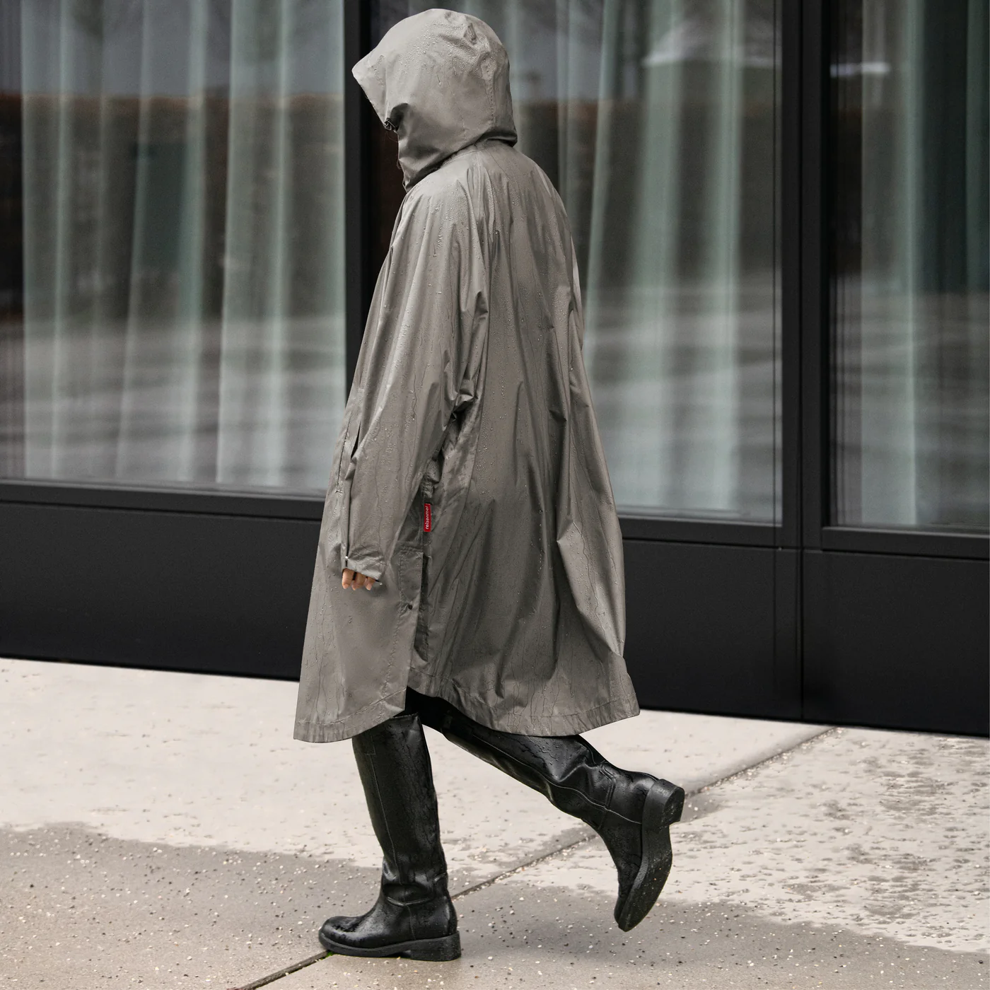 mini maxi raincoat dark taupe - Image 3