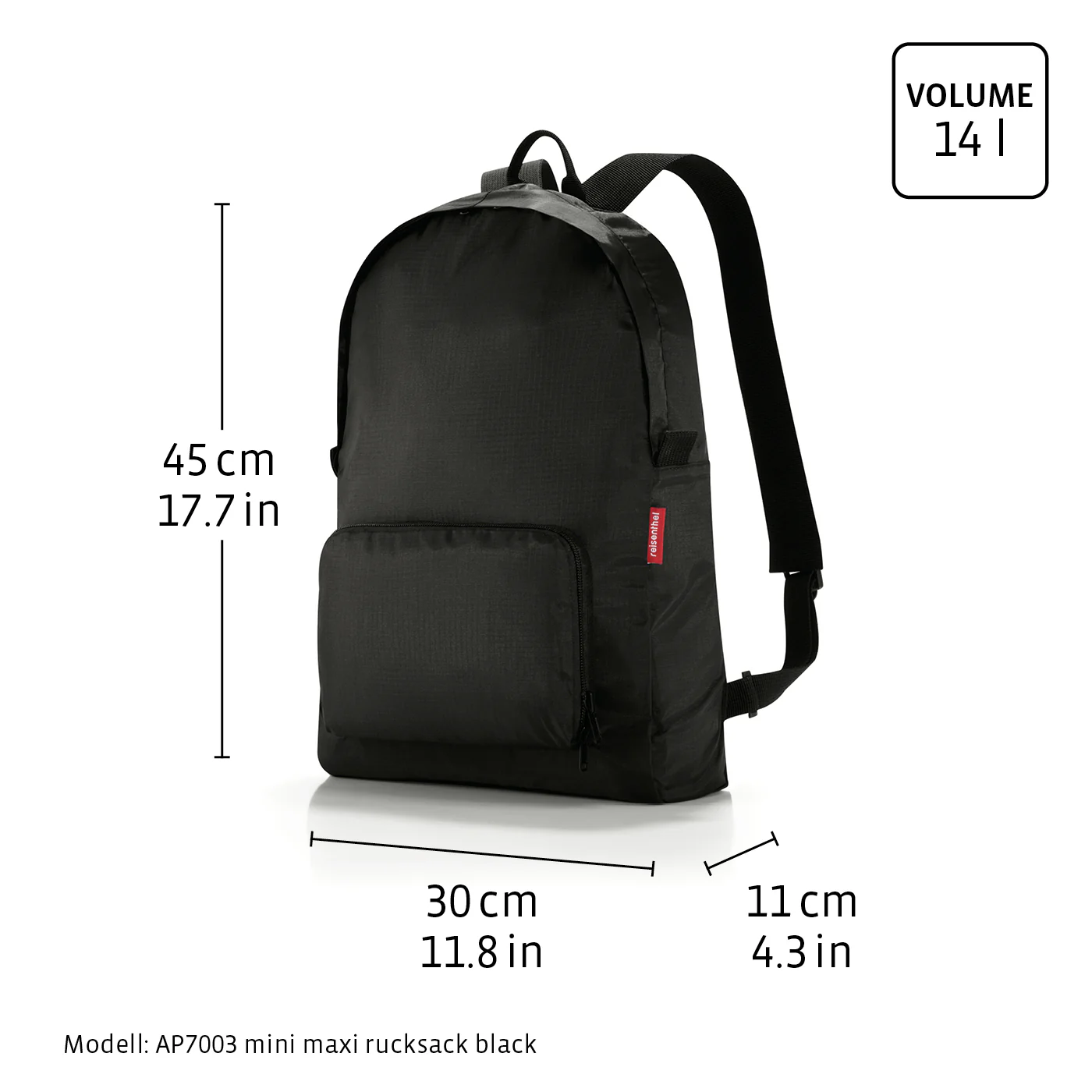 mini maxi rucksack black - Image 6