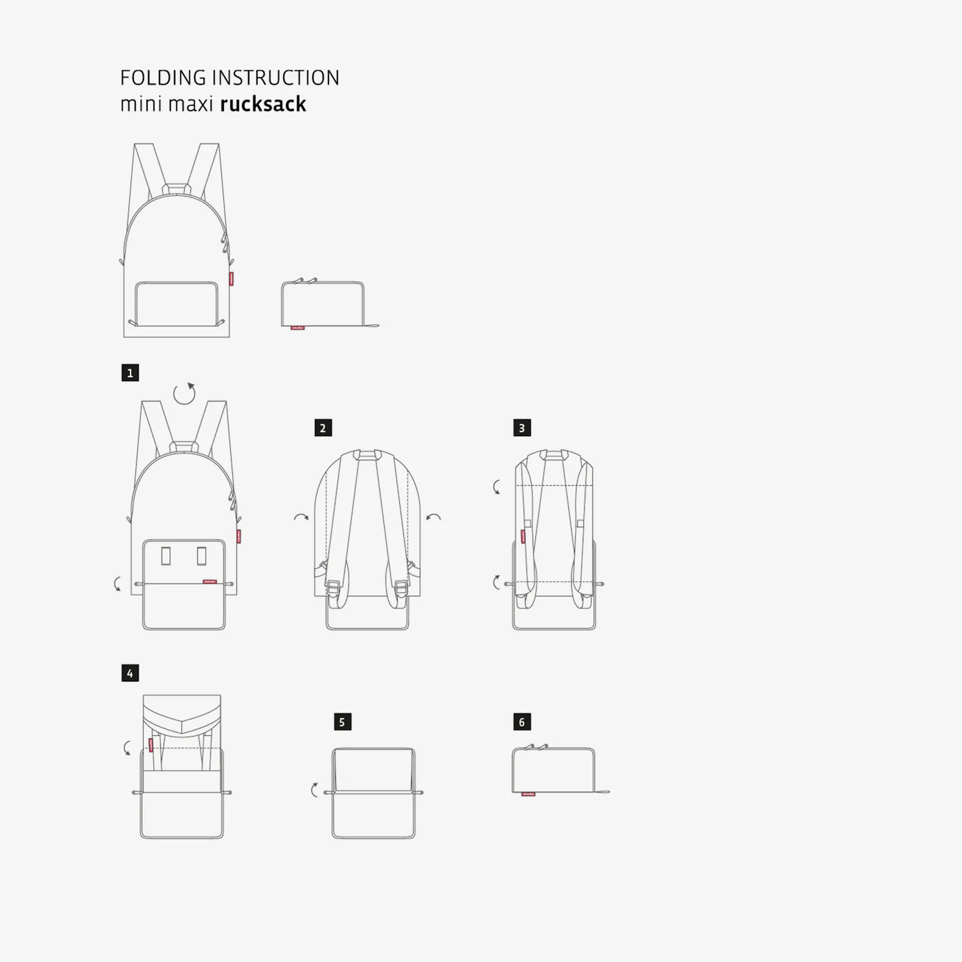 mini maxi rucksack dots white - Image 4