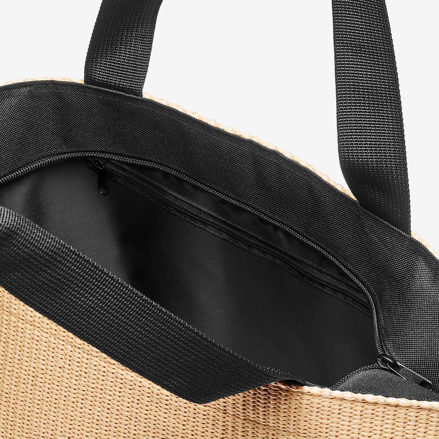 shopper M raffia black - Image 4