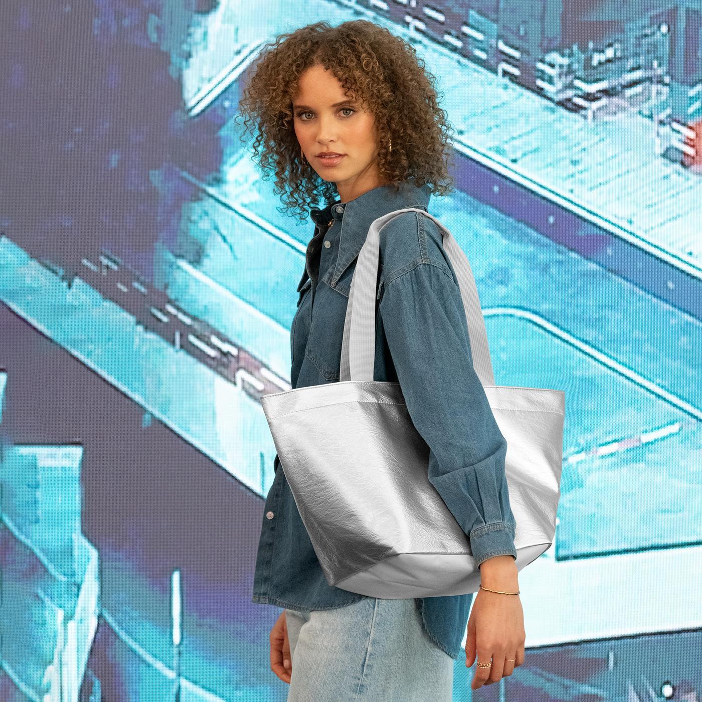 shopper M silver crackle - Image 3