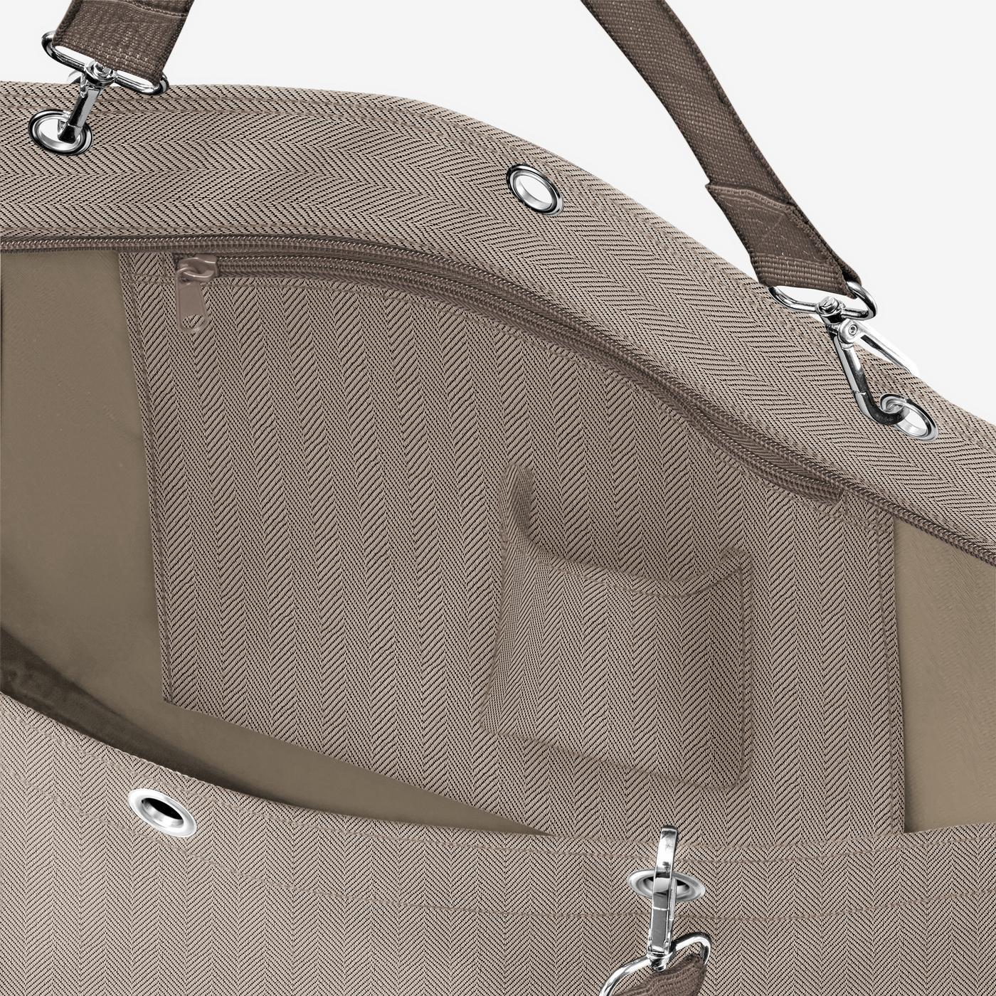 shopper XL herringbone mokka - Image 6