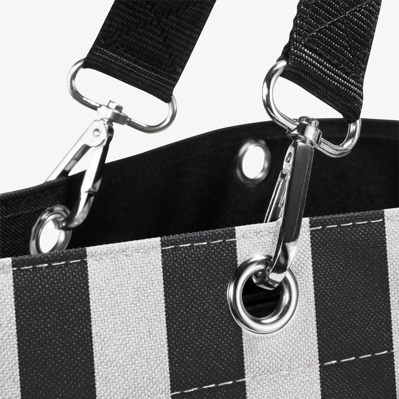 shopper XL summerstripes black - Image 5
