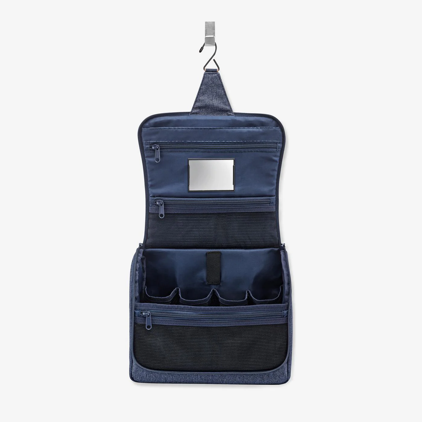 toiletbag XL herringbone dark blue - Image 3