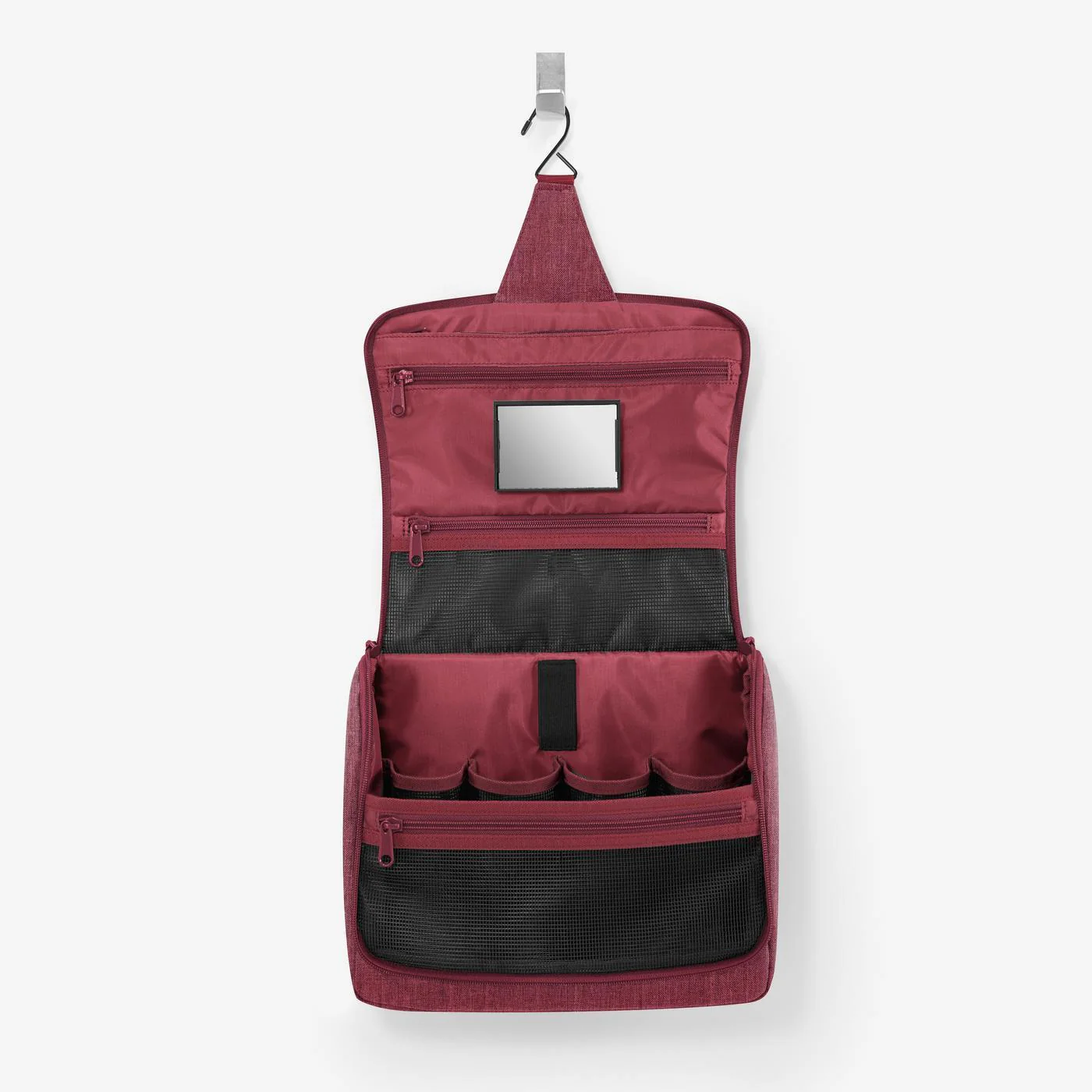 toiletbag XL twist maroon - Image 5